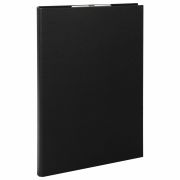 Папка-планшет STAFF «EVERYDAY», А4 (230х314 мм), с прижимом и крышкой, картон/бумвинил, РОССИЯ, черная, 229053