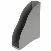 Лоток вертикальный для бумаг BRAUBERG «Cosmo» (260х85х315 мм), серый, 237007