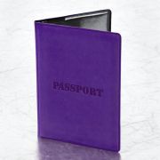 Обложка для паспорта STAFF, мягкий полиуретан, «ПАСПОРТ», фиолетовая, 237608