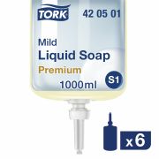 Картридж с жидким мылом одноразовый TORK (Система S1) Premium, 1 л, 420501