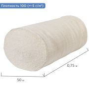 Полотно нитепрошивное (НЕТКОЛ), Узбекистан, рулон 0,75х50 м, 100 (±5) г/м2, в пакете, LAIMA, 600931