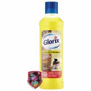 Средство для мытья пола дезинфицирующее 1 л GLORIX (Глорикс) «Лимонная Энергия», без хлора, 8677296