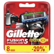 Сменные кассеты для бритья 8 шт., GILLETTE (Жиллет) «Fusion ProGlide Power», для мужчин