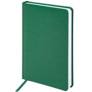 Ежедневник недатированный А5 (138х213 мм) BRAUBERG «Select», балакрон, 160 л., зеленый, 123431