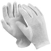 Перчатки хлопчатобумажные MANIPULA «Атом», КОМПЛЕКТ 12 пар, размер 9 (L), белые, ТТ-44
