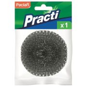 Губка (мочалка) для посуды металлическая, сетчатая, 15 г, PACLAN «Practi Spiro», 408220