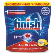 Таблетки для мытья посуды в посудомоечных машинах 65 шт., FINISH «All in 1» «Лимон», 3065351