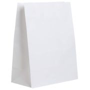Крафт пакет бумажный БЕЛЫЙ 22х12х29 см, плотность 65 г/м2, 606866