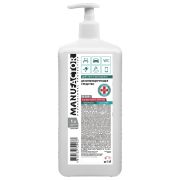 Антисептик для рук и поверхностей спиртосодержащий (70%) с дозатором 1 л MANUFACTOR, дезинфицирующий, жидкость, N30933