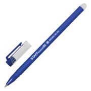 Ручка стираемая гелевая STAFF «Manager» EGP-656, СИНЯЯ, прорезиненный корпус, линия письма 0,35 мм, 143656