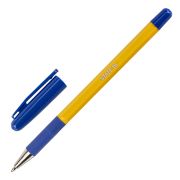 Ручка шариковая с грипом STAFF «Basic BP-14 Orange», СИНЯЯ, узел 0,7 мм, линия письма 0,35 мм, 143747