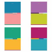 Тетрадь А4, 60 л., BRAUBERG, скоба, клетка, обложка картон, «Color», 404043