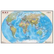 Карта настенная «Мир. Политическая карта», М-1:25 млн., размер 122х79 см, ламинированная, 3
