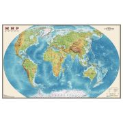 Карта настенная «Мир. Физическая карта», М-1:25 млн., размер 122х79 см, ламинированная, 640
