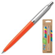 Ручка шариковая PARKER «Jotter Orig Orange», корпус оранжевый, детали хром, блистер, синяя, 2076054