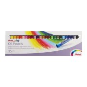 Пастель масляная художественная PENTEL «Oil Pastels», 25 цветов, круглое сечение, картонная упаковка, PHN4-25