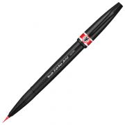 Ручка-кисть PENTEL (Япония) «Brush Sign Pen Artist», линия письма 0,5-5 мм, красная, SESF30C-B