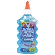 Клей для слаймов канцелярский с блестками ELMERS «Glitter Glue», 177 мл, голубой, 2077252