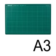 Коврик (мат) для резки 3-слойный, А3 (450х300 мм), настольный, зеленый, 3 мм, KW-trio, 9Z201, -9Z201