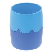Подставка-органайзер (стакан для ручек), сине-голубая, непрозрачная, СН505