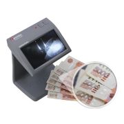 Детектор банкнот CASSIDA Primero Laser, ЖК-дисплей 11 см, просмотровый, ИК, антитокс, спецэлемент«М», 3391
