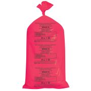 Мешки для мусора медицинские КОМПЛЕКТ 20 шт., класс В (красные), 100 л, 60х100 см, 14 мкм, АКВИКОМП