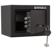 Сейф мебельный BRABIX «SF-140KL», 140х195х140 мм, ключевой замок, черный, 291140, S103BR210114