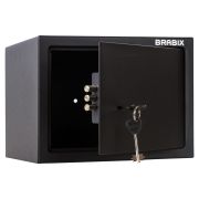 Сейф мебельный BRABIX «SF-230KL», 230х310х250 мм, ключевой замок, черный, 291146, S103BR211514