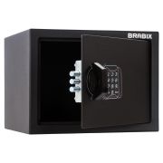 Сейф мебельный BRABIX «SF-230EL», 230х310х250 мм, электронный замок, черный, 291147, S103BR211614