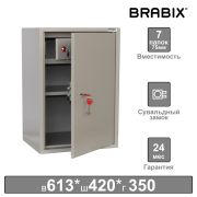 Шкаф металлический для документов BRABIX «KBS-011Т», 613х420х350 мм, 15 кг, трейзер, сварной, 291152