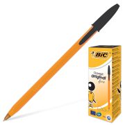 Ручка шариковая BIC «Orange», ЧЕРНАЯ, корпус оранжевый, узел 0,8 мм, линия письма 0,3 мм, 8099231