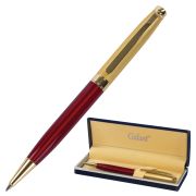 Ручка подарочная шариковая GALANT «Bremen», корпус бордовый с золотистым, золотистые детали, пишущий узел 0,7 мм, синяя, 141010
