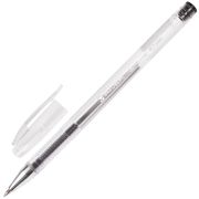 Ручка гелевая BRAUBERG «Jet», ЧЕРНАЯ, корпус прозрачный, узел 0,5 мм, линия письма 0,35 мм, 141018