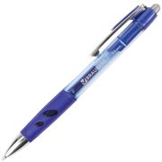 Ручка гелевая автоматическая с грипом BRAUBERG «Officer», СИНЯЯ, корпус тонированный синий, узел 0,5 мм, линия письма 0,35 мм, 141056
