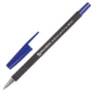 Ручка шариковая BRAUBERG «Capital», СИНЯЯ, корпус soft-touch черный, узел 0,7 мм, линия письма 0,35 мм, 141170