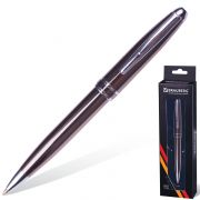 Ручка подарочная шариковая BRAUBERG «Oceanic Grey», корпус серый, узел 1 мм, линия письма 0,7 мм, синяя, 141420