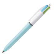 Ручка шариковая автоматическая BIC «4 Colours», 4 цвета (голубой,фиолетовый, розовый, салатовый), узел 1 мм, линия письма 0,32 мм, 887777