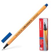 Ручка капиллярная (линер) STABILO «Point», СИНЯЯ, корпус оранжевый, линия письма 0,4 мм, 88/41