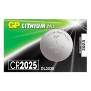 Батарейка GP Lithium, CR2025, литиевая, 1 шт., в блистере (отрывной блок), CR2025-7C5, CR2025-7CR5