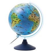 Глобус зоогеографический GLOBEN «Классик Евро», диаметр 250 мм, с подсветкой, детский, Ке012500270