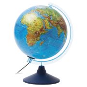 Глобус физический/политический GLOBEN «Классик Евро», диаметр 250 мм, рельефный, с подсветкой, Ке022500195