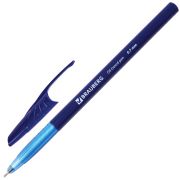 Ручка шариковая масляная BRAUBERG «Oil Base», СИНЯЯ, корпус синий, узел 0,7 мм, линия письма 0,35 мм, 141634