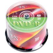 Диски DVD+R (плюс) VS 4,7 Gb 16x Cake Box (упаковка на шпиле), КОМПЛЕКТ 50 шт., VSDVDPRCB5001
