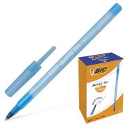 Ручка шариковая BIC «Round Stic», СИНЯЯ, корпус голубой, узел 1 мм, линия письма 0,32 мм, 921403