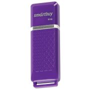 Флеш-диск 8 GB, SMARTBUY Quartz, USB 2.0, фиолетовый, SB8GBQZ-V
